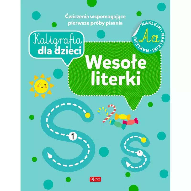 WESOŁE LITERKI. KALIGRAFIA DLA DZIECI - Dragon