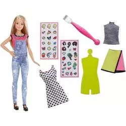 LALKA BARBIE D.I.Y. ZRÓB TO SAMA MODNE NAKLEJKI 5+ - Mattel