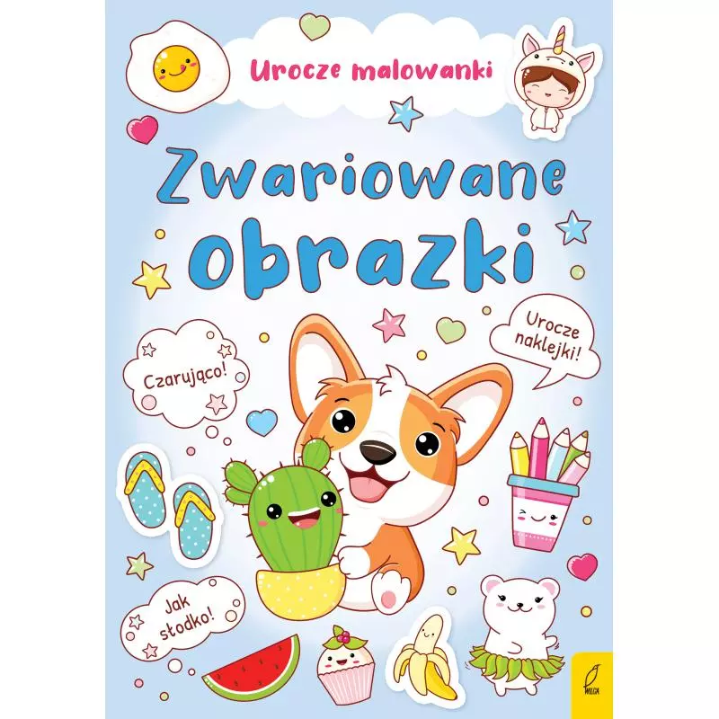 ZWARIOWANE OBRAZKI. UROCZE MALOWANKI Z NAKLEJKAMI - Wilga