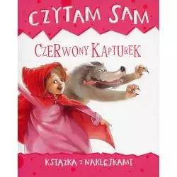 CZERWONY KAPTUREK. CZYTAM SAM. KSIĄŻKA Z NAKLEJKAMI - Olesiejuk