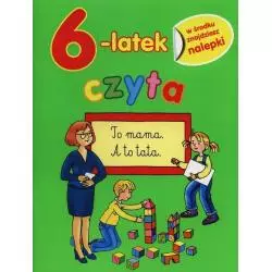 6-LATEK CZYTA. KSIĄŻKA Z NALEPKAMI - Olesiejuk