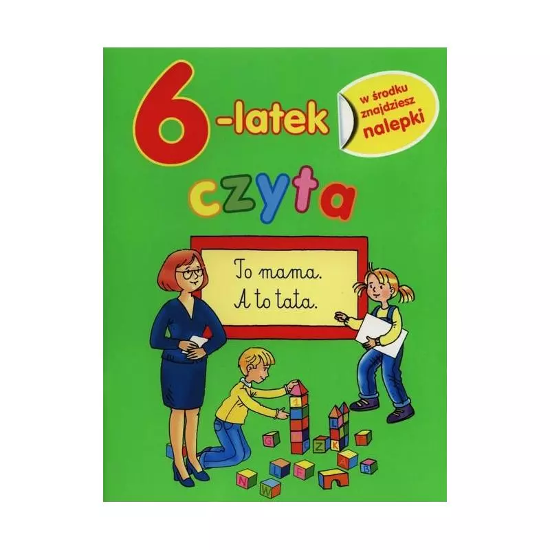 6-LATEK CZYTA. KSIĄŻKA Z NALEPKAMI - Olesiejuk