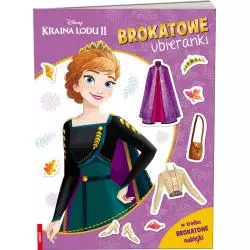 DISNEY KRAINA LODU 2. BROKATOWE UBIERANKI. KSIĄŻECZKA Z NAKLEJKAMI - Ameet