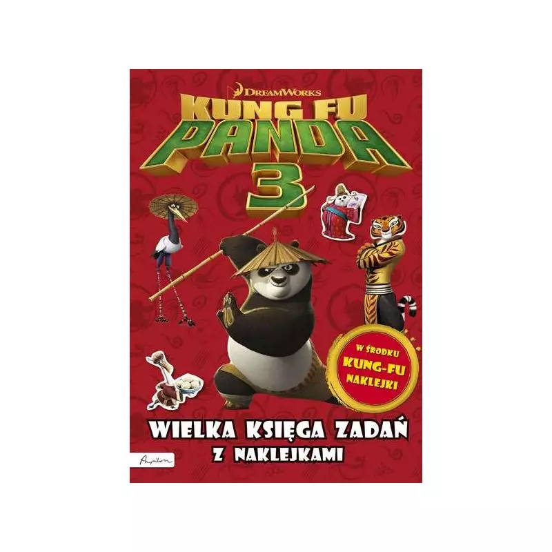 KUNG FU PANDA 3. WIELKA KSIĘGA ZADAŃ Z NAKLEJKAMI - Papilon