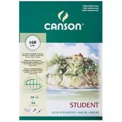 BLOK RYSUNKOWY A4 FAKTUROWANY 50 KARTEK CANSON - Canson