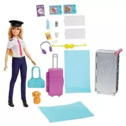 BARBIE WYMARZONY SAMOLOT LALKA PILOTKA Z AKCESORIAMI 3+ - Mattel