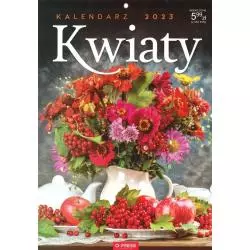KALENDARZ 2023 ŚCIENNY KWIATY A4 - o-press