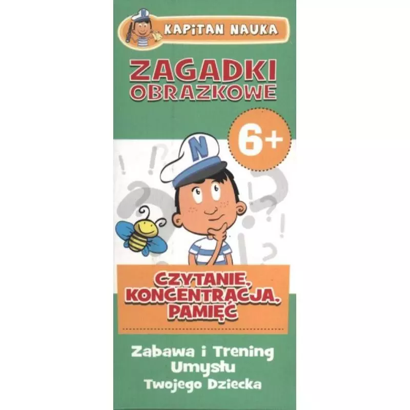 KAPITAN NAUKA. CZYTANIE, KONCENTRACJA, PAMIĘĆ. KARTY OBRAZKOWE 6+ - Edgard