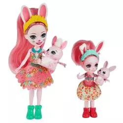 ENCHANTIMALS 2 LALKI SIOSTRZYCZKI ZE ZWIERZĄTKAMI BREE BUNNY & TWIST BEDELIA BUNNY & TAPPY 4+ - Mattel