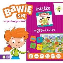 BAWIĘ SIĘ W SPOSTRZEGAWCZOŚĆ KSIĄŻKA + GRA EDUKACYJNA 4+ - Zielona Sowa