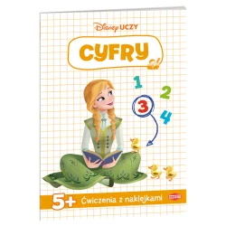 DISNEY UCZY. KRAINA LODU. CYFRY - ĆWICZENIA Z NAKLEJKAMI 5+ - Ameet