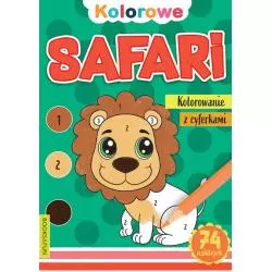 KOLOROWE SAFARI. KOLOROWANIE Z CYFERKAMI - Books and Fun