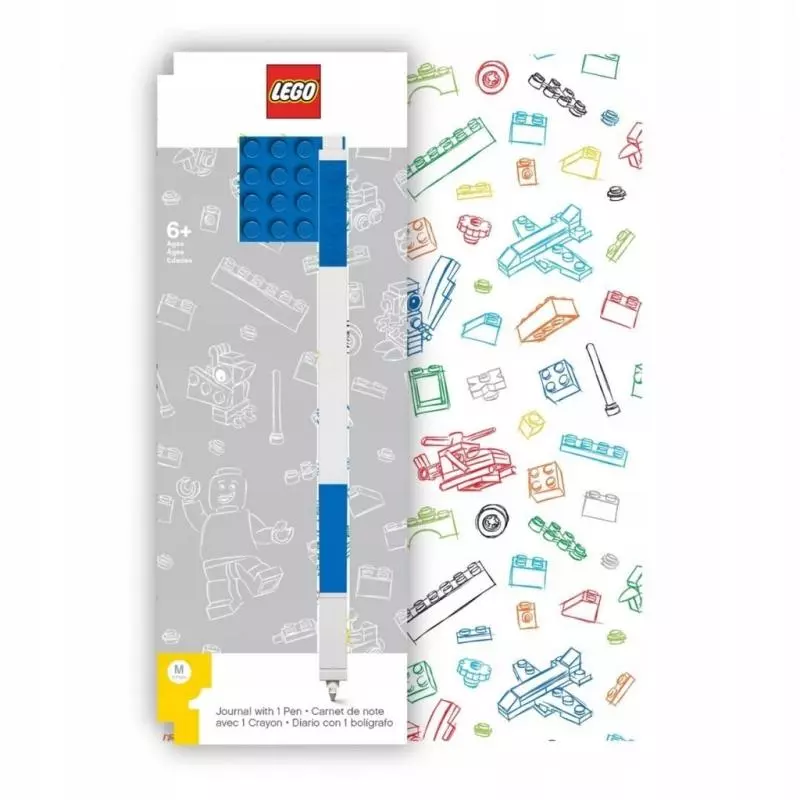 NOTATNIK W LINIE 96 KARTEK Z CIENKOPISEM ŻELOWYM LEGO - Smartlife
