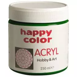FARBA AKRYLOWA ZIELONA 250ML - Happy Color