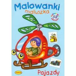 POJAZDY. MALOWANKI MALUSZKA Z NAKLEJKAMI - Pasja