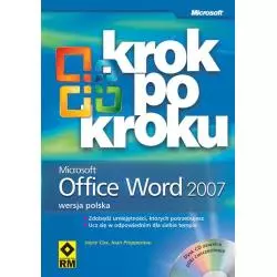 MICROSOFT OFFICE WORD 2007 KROK PO KROKU + CD - Wydawnictwo RM
