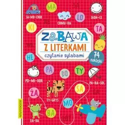 CZYTANIE SYLABAMI. ZABAWA Z LITERAKAMI. KSIĄŻECZKA Z NAKLEJKAMI - Books & Fun