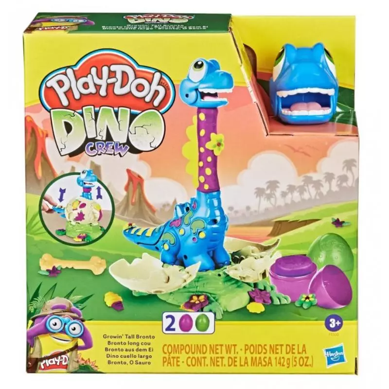 WYKLUWAJĄCY SIĘ DINOZAUR CIASTOLINA PLAY-DOH 3+ - Hasbro