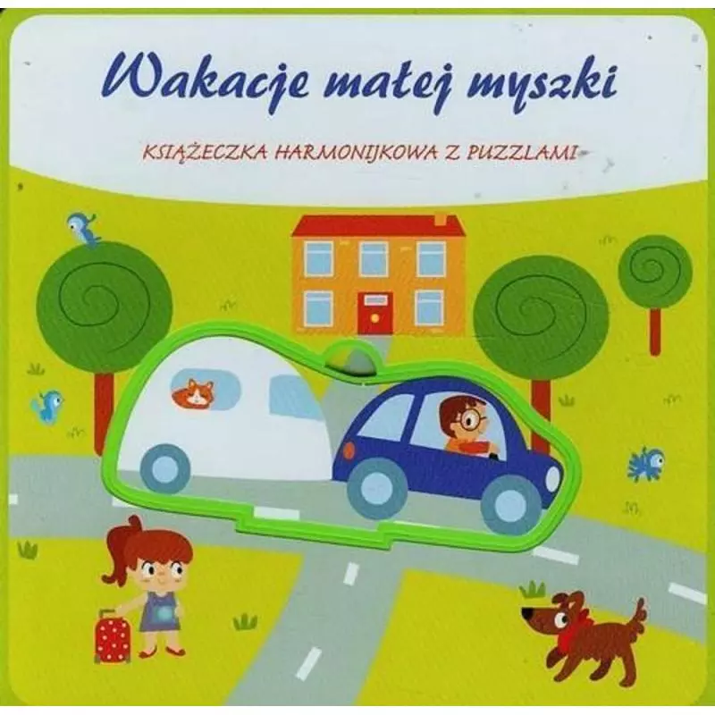 WAKACJE MAŁEJ MYSZKI. KSIĄŻECZKA HARMONIJKOWA Z PUZZLAMI - Yoyo Books