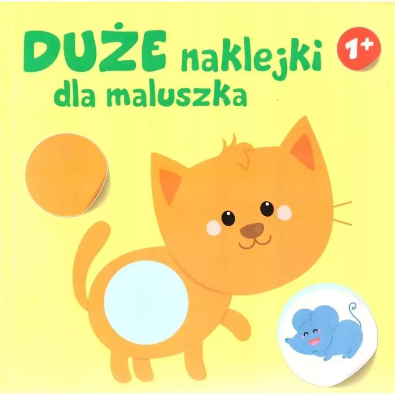 KOTEK. DUŻE NAKLEJKI DLA MALUSZKA 1+ - Yoyo Books