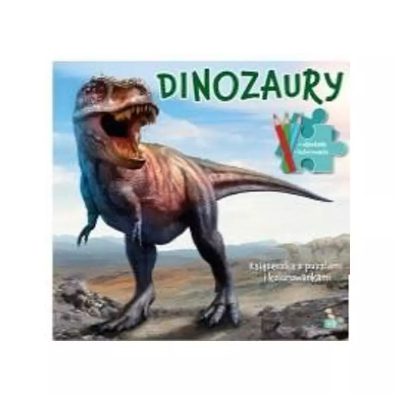 DINOZAURY. KSIĄŻECZKA Z PUZZLAMI I KOLOROWANKAMI - MD