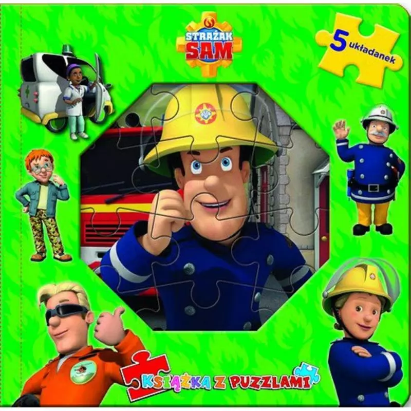 STRAŻAK SAM. KSIĄŻKA Z PUZZLAMI - Media Service Zawada