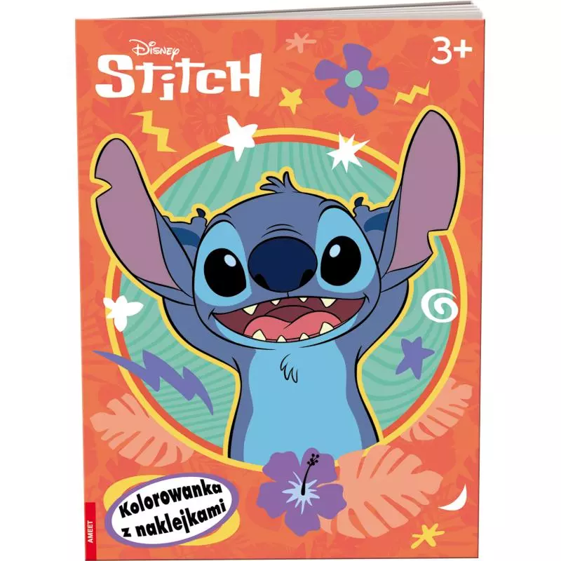 DISNEY STITCH. KOLOROWANKA Z NAKLEJKAMI 3+ - Ameet