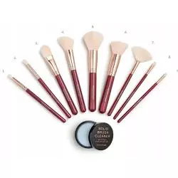 ZESTAW PĘDZLI BRUSH COLLECTION 9 SZT. + MYDEŁKO MAKEUP REVOLUTION - Revolution