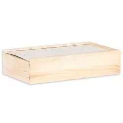 PUDEŁKO DREWNIANE ZASUWANE 21X12X5 CM - Panon