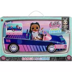 L.O.L. SURPRISE! LALKA I SAMOCHÓD UV DANCE MACHINE 3W1 MGA 4+