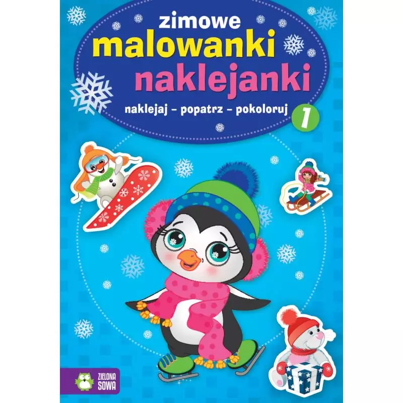 ZIMOWE MALOWANKI NAKLEJANKI 1 - Zielona Sowa