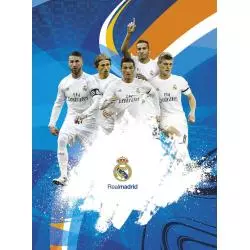ZESZYT W TRZY LINIE REAL MADRID 16 KARTEK