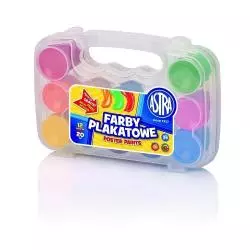 FARBY PLAKATOWE 12 KOLORÓW ASTRA