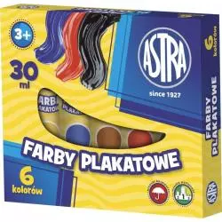 FARBY PLAKATOWE W TUBACH 6 KOLORÓW ASTRA