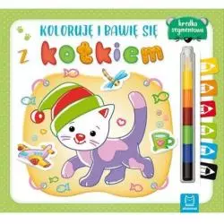 KOLORUJĘ I BAWIĘ SIĘ Z KOTKIEM + KREDKA SEGMENTOWA