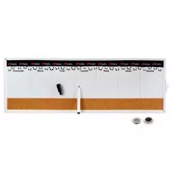 TABLICA MAGNETYCZNA SUCHOŚCIERALNA DNI TYGODNIA PLAN LEKCJI - Panon