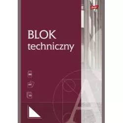 BLOK TECHNICZNY BIAŁY A4 10 KARTEK