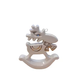 OZDOBA NA CHOINKĘ KOŃ NA BIEGUNACH