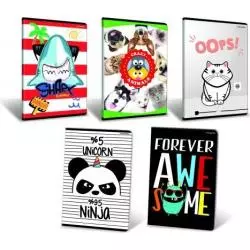 ZESZYT W TRZY LINIE 16 KARTEK A5