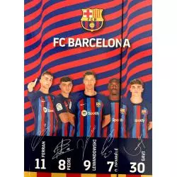 TECZKA Z GUMKĄ A4 FC BARCELONA
