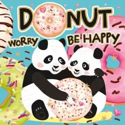 KARNET PANDA + KOPERTA