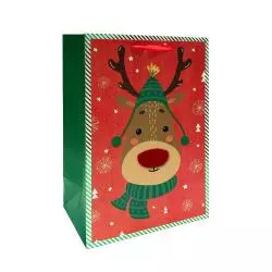 DUŻA TORBA PREZENTOWA RENIFER