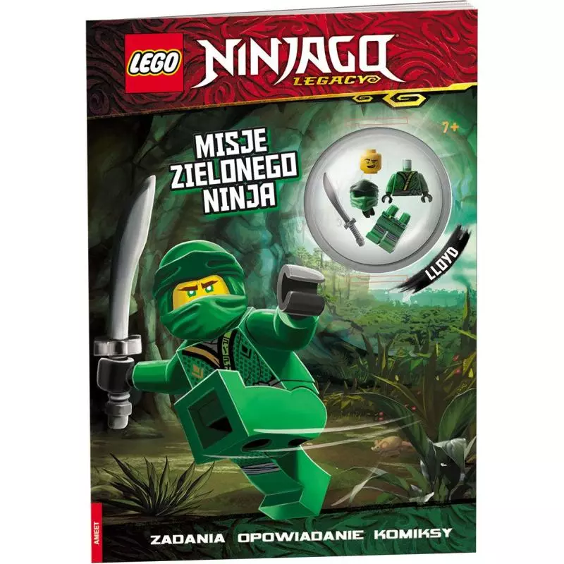 LEGO NINJAGO. MISJA ZIELONEGO NINJA + FIGURKA 7+ - Ameet