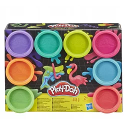 PLAY-DOH CIASTOLINA 8 KOLORÓW NEONOWYCH 3+