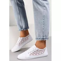 BIAŁE TENISÓWKI Z KORONKĄ ROZMIAR 39