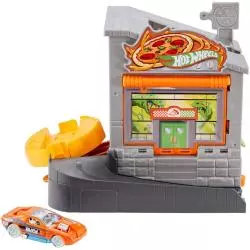 HOT WHEELS PIZZERIA ZESTAW TORÓW + SAMOCHODZIK 4+