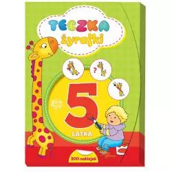 5-LATEK TECZKA ŻYRAFKI Z NAKLEJKAMI