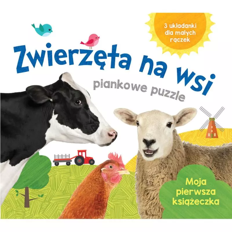 ZWIERZĘTA NA WSI PIANKOWE PUZZLE MOJA PIERWSZA KSIĄŻECZKA - Wilga