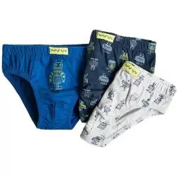 MAJTKI SLIPY CHŁOPIĘCE ROBOTY 3 PARY 98/104CM COOL CLUB