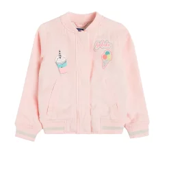 BLUZA DZIEWCZĘCA BOMBERKA NASZYWKI 134CM COOL CLUB II GATUNEK